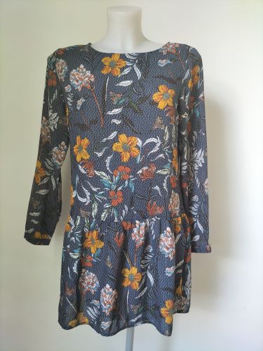 Robe manches longues  volants fleurs - T. 1 - la p'tite toile paris - Modalova