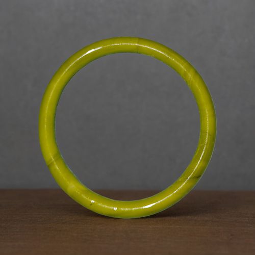 Bracelet d't jonc marbr jaune-vert [Marbre vritable] - Label Emmaus - Modalova