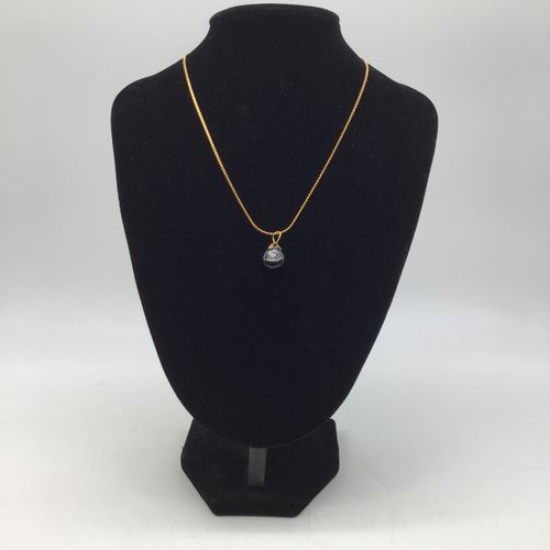 Collier pendentif onyx - Label Emmaus - Modalova