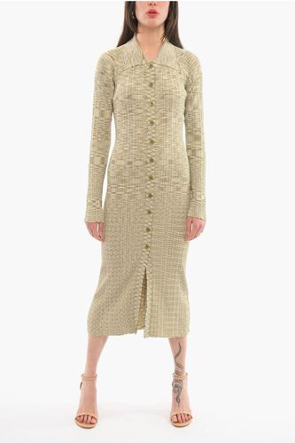 Melange long Sleeved Maxi dress With Front Buttons size M - Holzweiler - Modalova