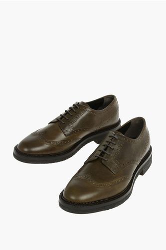 Brogues Details Leather Derby Shoes size 7,5 - Corneliani - Modalova
