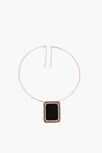 Choker Necklace with Maxi Mirrored Stone size Unica - Midgard Paris - Modalova