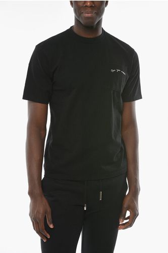Drop Shoulder T-shirt with Chest Pocket and Contrasting Lett size S - Undercover - Modalova