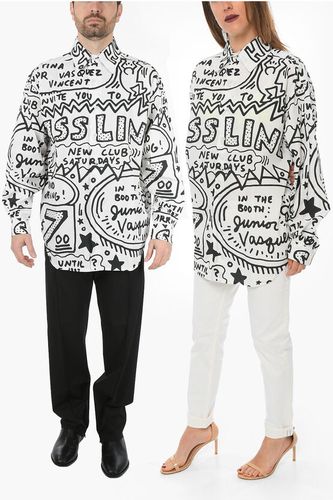 KEITH HARING Printed Cotton UNISEX Shirt size S - Honey Fucking Dijon - Modalova