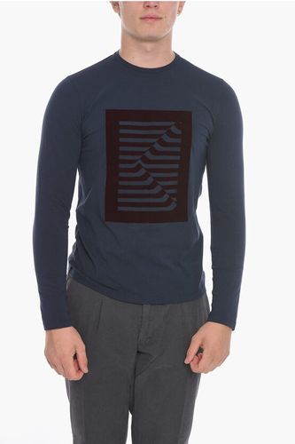 Long-sleeved Velour Printed T-Shirt size 48 - Corneliani - Modalova