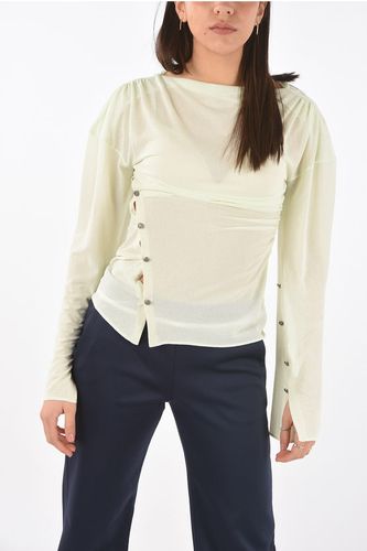 Long-sleeved Buttoned Split T-Shirt size Xs - Acne Studios - Modalova