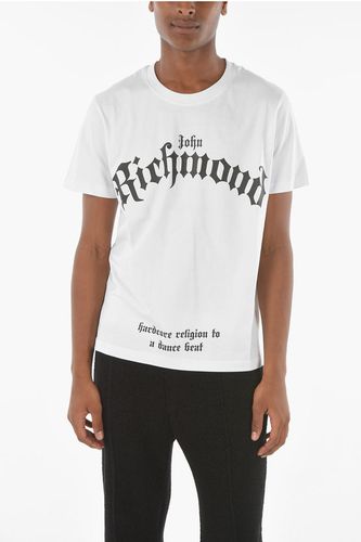 Regular Fit MCENROE Crew-Neck T-shirt with Gothic Print size L - John Richmond - Modalova