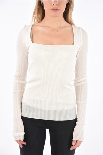 Ribbed square neck sweater size 4 - Moon Choi - Modalova
