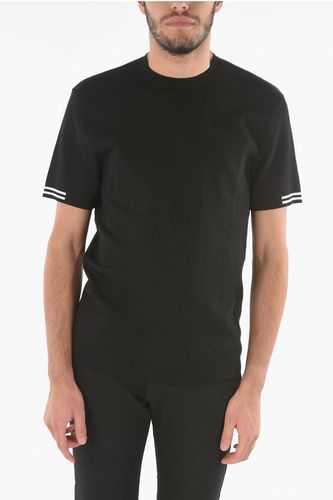 Stretched T-shirt with Contrasting Bands size Xs - Neil Barrett - Modalova