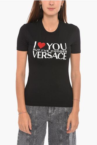 Short Sleeved I LOVE YOU Printed T-shirt size 38 - Versace - Modalova