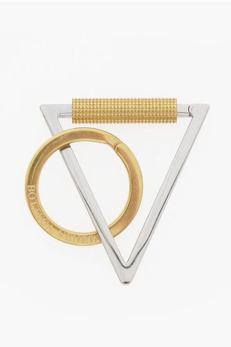 Silver-toned Triangle Key RIng size Unica - Bottega Veneta - Modalova