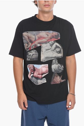 TOM OF FINLAND Printed Crew-neck T-Shirt size L - Honey Fucking Dijon - Modalova