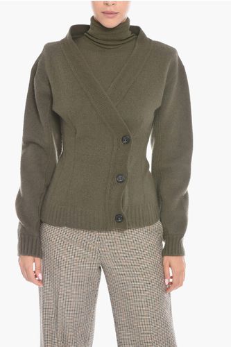 Virgin Wool Cardigan with Side Fastening size 40 - N.21 - Modalova