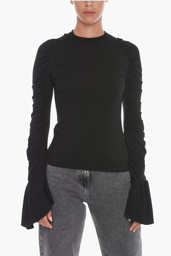 Virgin Wool Top with Draped Long Sleeves size 40 - Redemption - Modalova