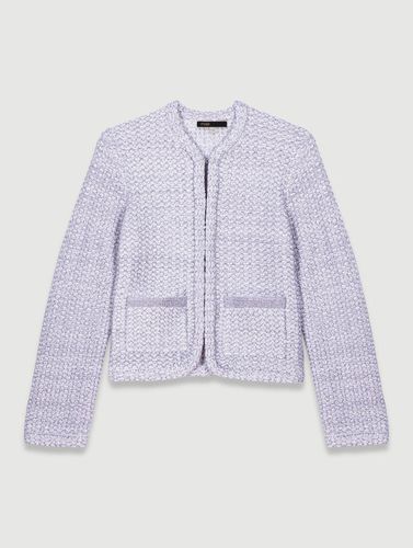 Cardigan En Maille Effet Tweed - Maje - Modalova