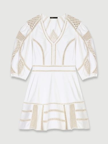 Robe Courte Volumineuse - Blanc - Maje - Modalova