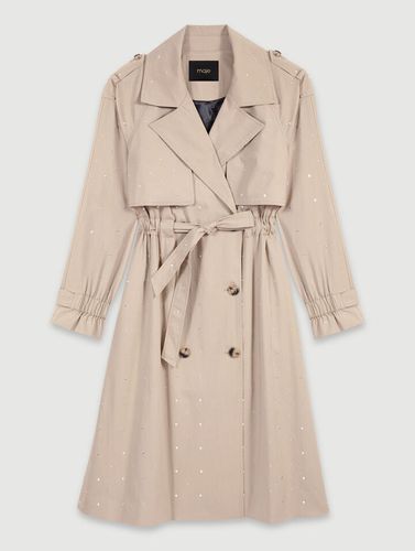 Trench Clouté Taille Élastiquée - Maje - Modalova