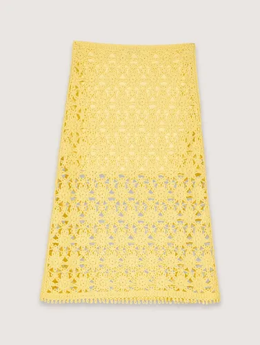 Jupe Longue En Crochet - Maje - Modalova