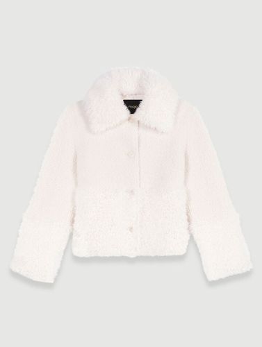 Manteau Court Fausse Fourrure - Blanc - Maje - Modalova