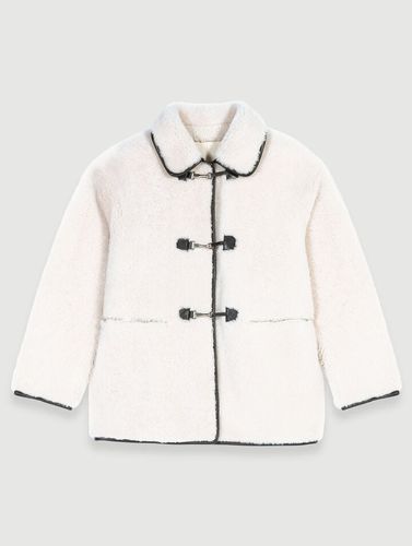 Manteau Mi-long Shearling - Blanc - Maje - Modalova