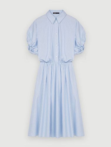 Robe Chemise À Rayures - Bleu - Maje - Modalova