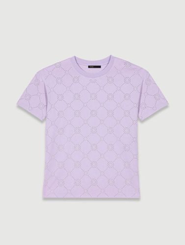 Tee-shirt À Studs - Violet - Maje - Maje - Modalova