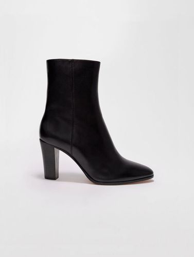 Bottines Cuir Lisse - Noir - Maje - Maje - Modalova