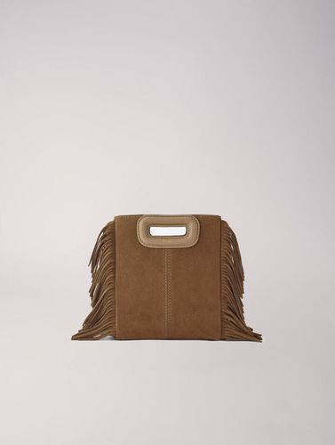 Sac M Mini En Cuir Suède - Marron - Maje - Modalova