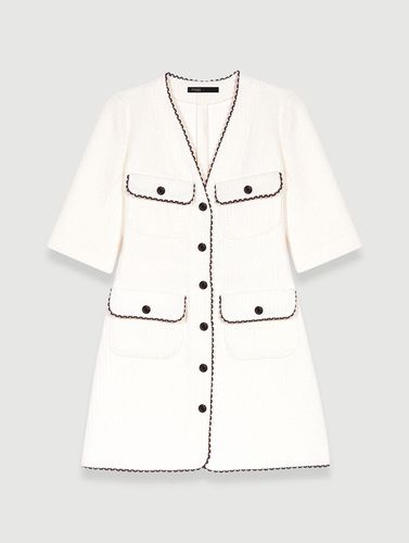 Robe Boutonnée - Blanc - Maje - Maje - Modalova