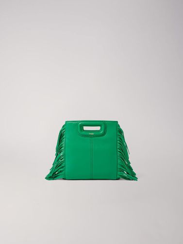 Sac M Mini En Cuir Lisse - Vert - Maje - Modalova