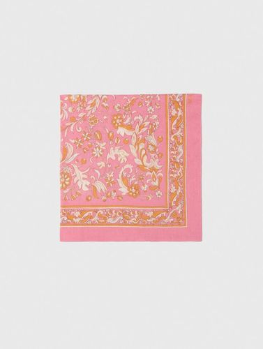 Foulard 65 X 65 Imprimé Fleurs - Maje - Modalova
