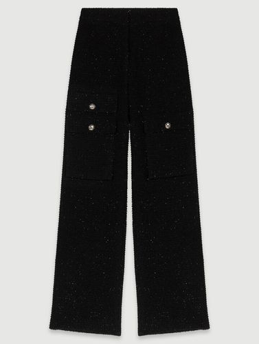 Pantalon En Tweed - Noir - Maje - Maje - Modalova