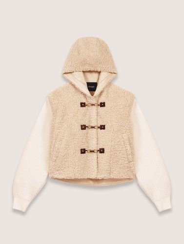 Blouson Fausse Fourrure Bi-matière - Blanc - Maje - Modalova