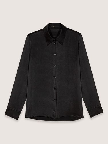 Chemise En Soie - Noir - Maje - Maje - Modalova