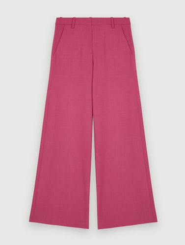 Pantalon De Tailleur Large Et Stretch - Rose - Maje - Modalova