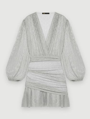 Robe En Lurex Drapée - Maje - Modalova