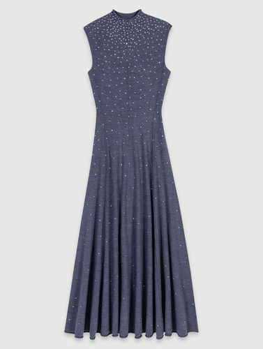 Robe Longue En Maille À Strass - Tenue de fête - Maje - Modalova