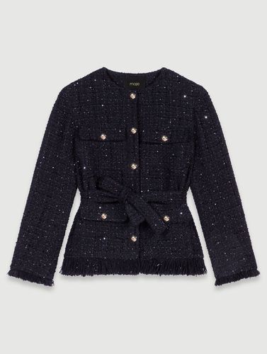 Veste En Tweed Sequins - Robe à sequin - Maje - Modalova