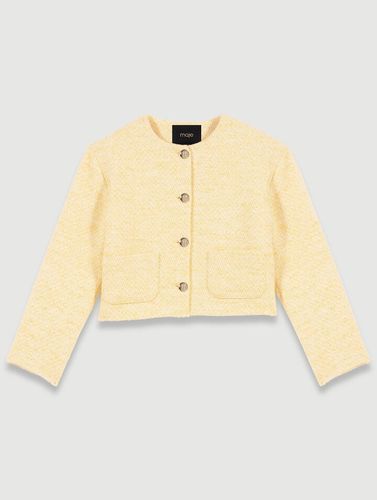 Veste Courte En Tweed - Jaune - Maje - Modalova