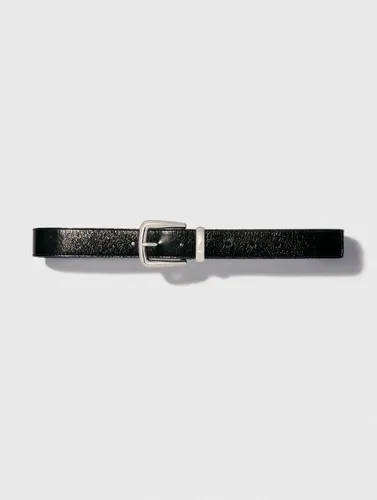 Ceinture En Cuir Et Boucle Carrée - Maje - Modalova