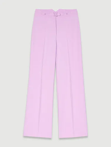 Pantalon De Tailleur Large - Rose - Maje - Modalova