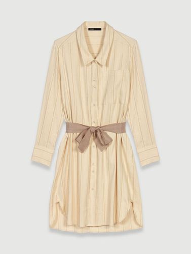 Robe Effet Chemise - Beige - Maje - Maje - Modalova