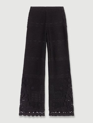 Pantalon En Crochet - Noir - Maje - Maje - Modalova
