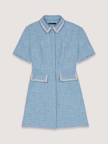 Robe Courte En Tweed À Sequins - Maje - Modalova