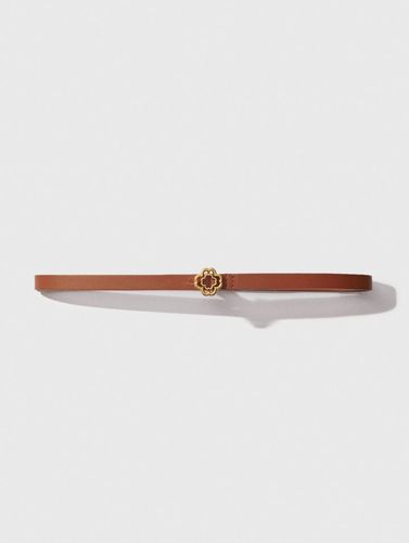 Ceinture Fine Clover - Marron - Maje - Modalova