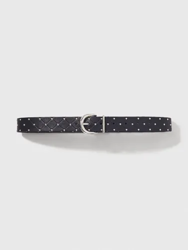 Ceinture En Cuir Matelassé - Maje - Modalova