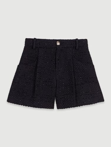 Short En Tweed - Noir - Maje - Maje - Modalova