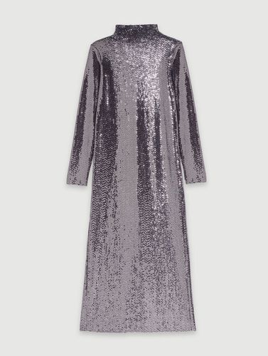 Robe Longue Glitter - Argent - Maje - Maje - Modalova
