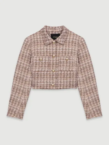 Veste Courte En Tweed - Maje - Modalova