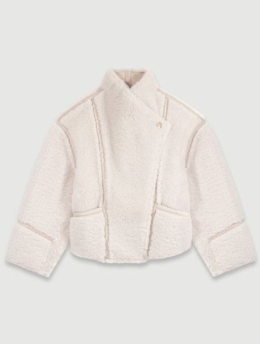 Manteau Court En Fausse Fourrure - Blanc - Maje - Modalova